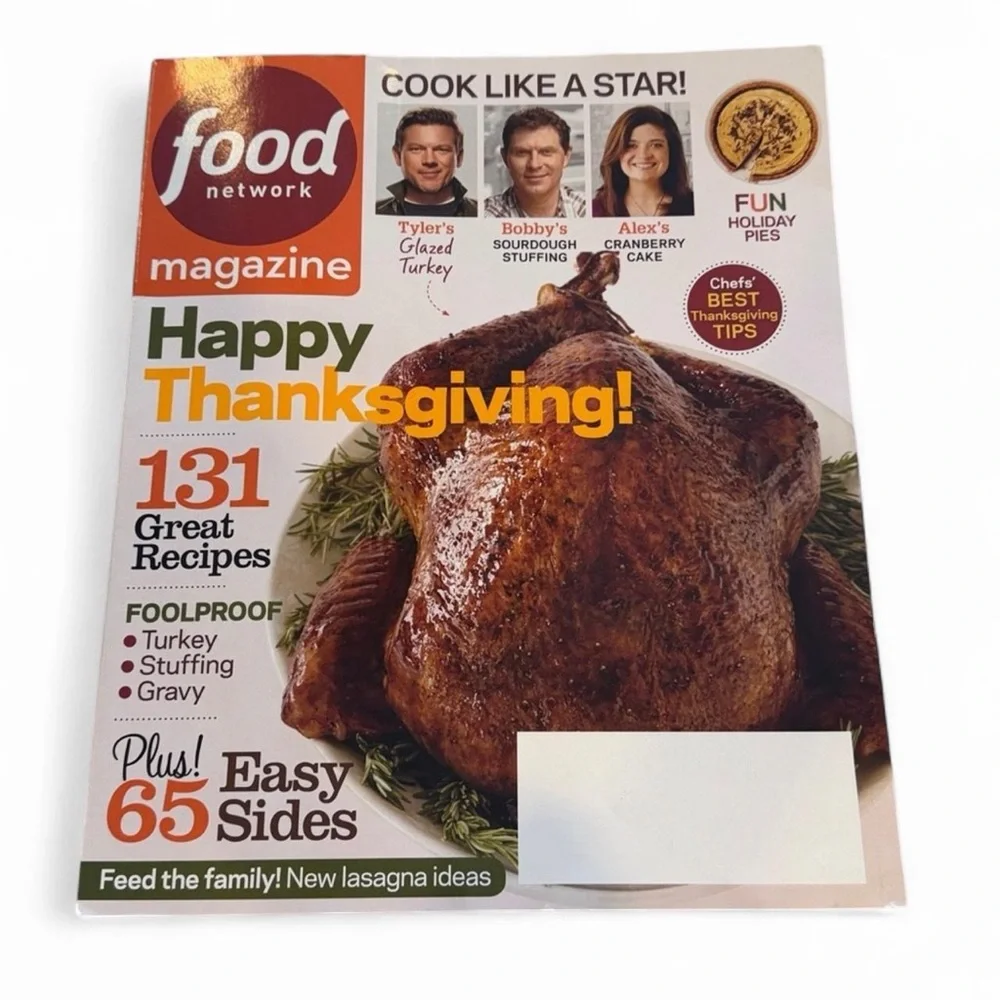 Food Network Thanksgiving Magazine Bundle 4 Issues Recipes